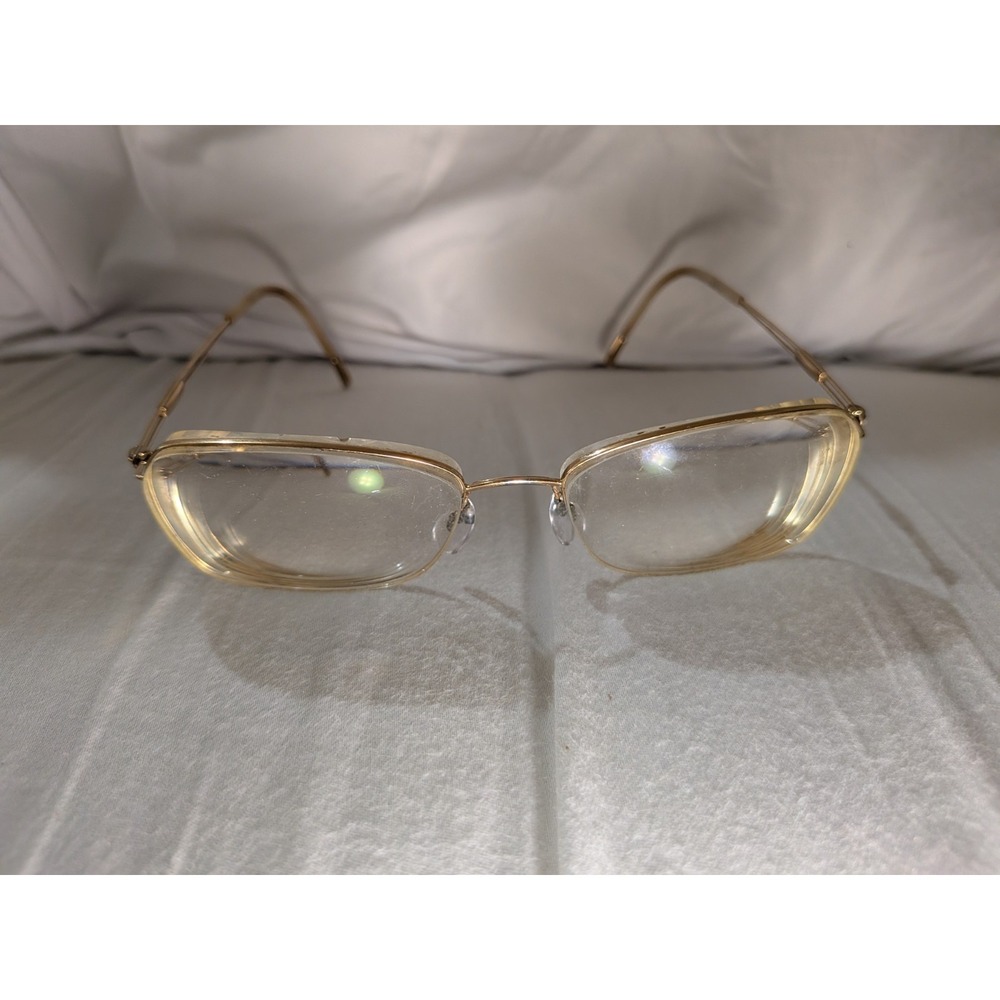 Silhouette Titanium Half Rim Eyeglasses Frames 4337 20 6051 White Gold 54-17-140